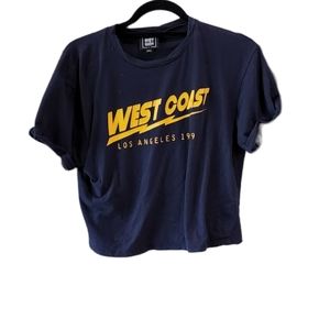 Riot Queen West Coast Cropped Vintage Inspired Tee